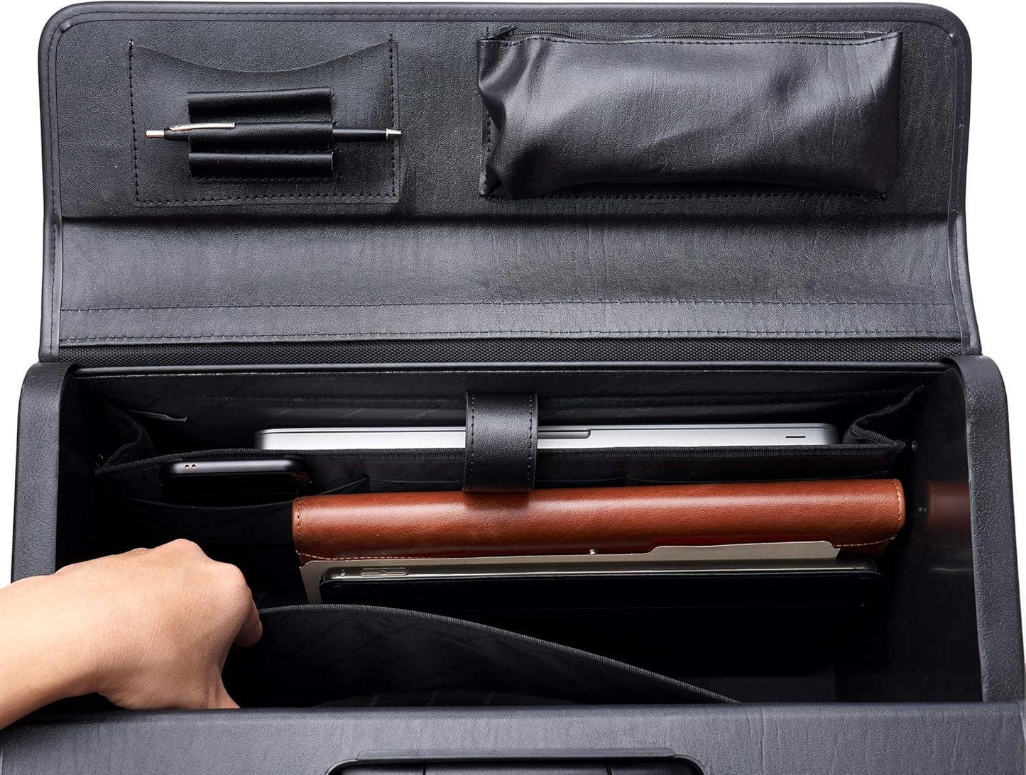 Alpine Swiss Rolling 17" Laptop Briefcase on Wheels Attache Lawyers Case Legal Size