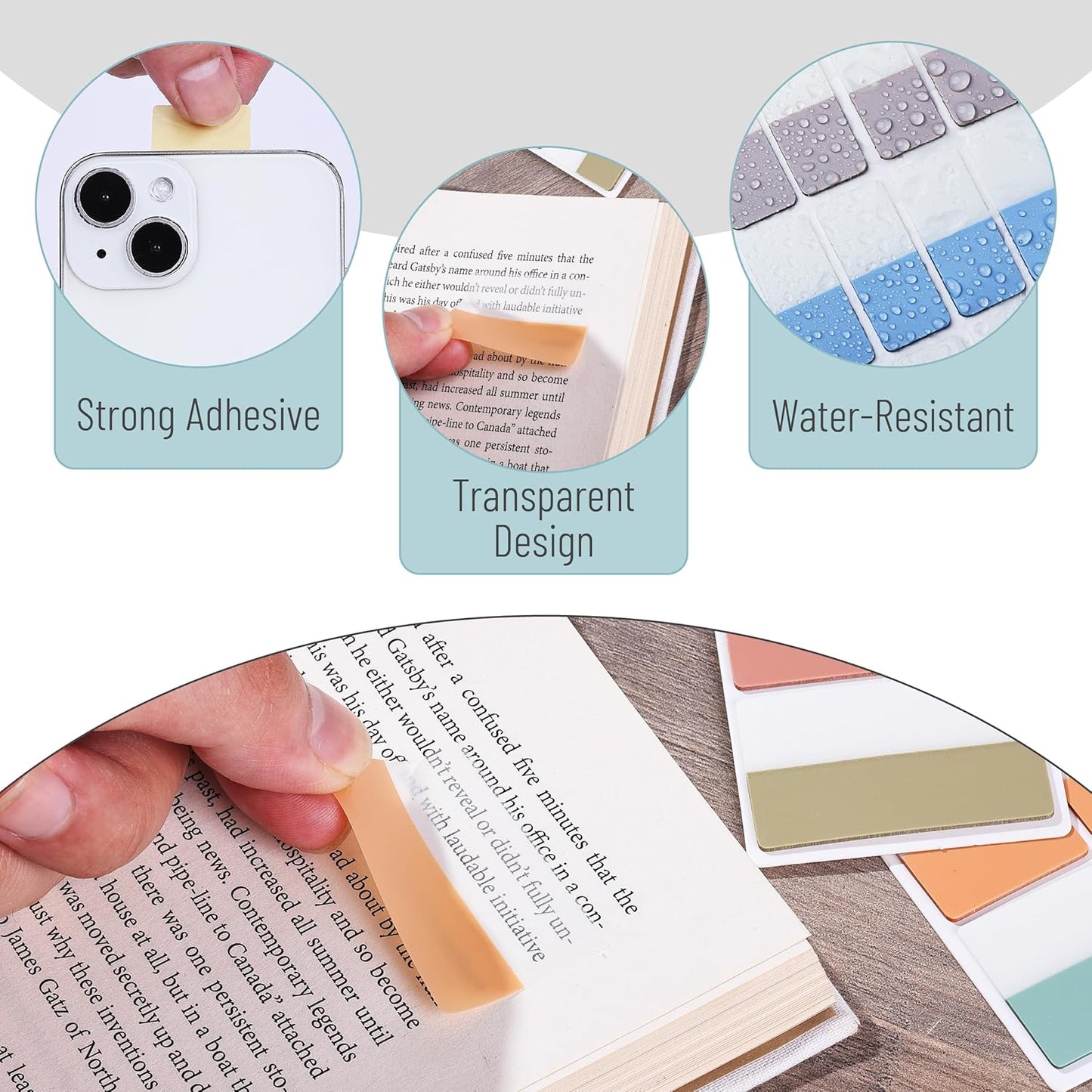 Mr. Pen- Sticky Index Tabs, 360 Pcs, Colorful Sticky Tabs for Notebooks, Page Markers, Page Tabs for Binders, Page Tabs Sticky Tabs for Books, Notebook Tabs, Book Sticky Tabs for Notebooks